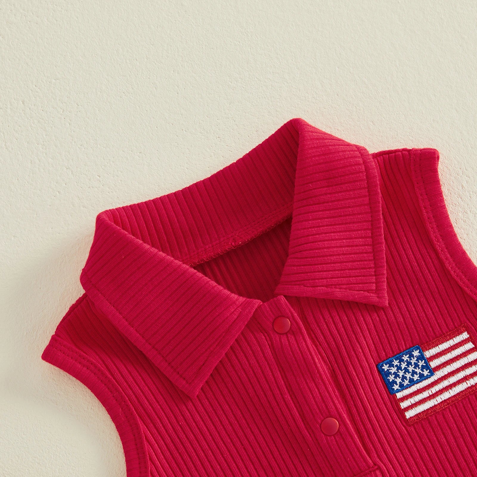 USA Striped Pleated Skirt Outfit