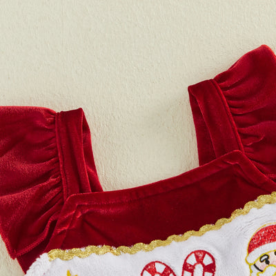 CHRISTMAS Velvet Romper Dress