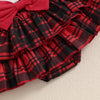 MY 1ST CHRISTMAS Plaid Ruffle Skirt Outfit