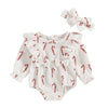 CANDY CANE Ruffle Romper