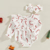 CANDY CANE Ruffle Romper