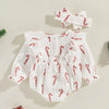 CANDY CANE Ruffle Romper