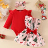 CHRISTMAS Overall Bowtie Dress