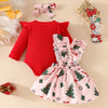 CHRISTMAS Overall Bowtie Dress