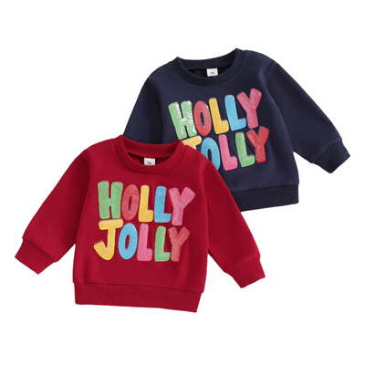 HOLLY JOLLY Sequin Sweatshirt