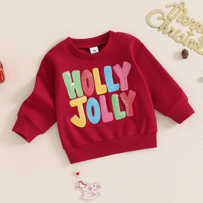 HOLLY JOLLY Sequin Sweatshirt