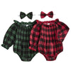 ROMY Plaid Smocked Romper