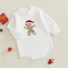 GINGERBREAD MAN White Knitted Romper