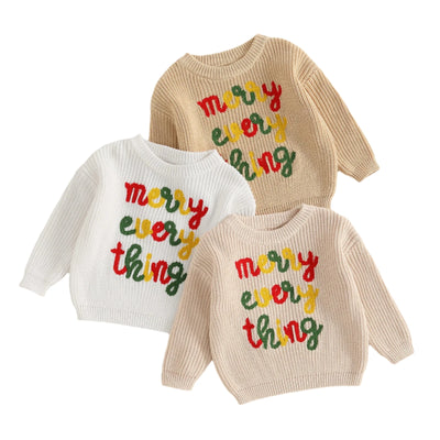 MERRY EVERYTHING Knitted Sweater