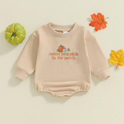 CUTEST PUMPKIN IN THE PATCH Long-Sleeve Onesie