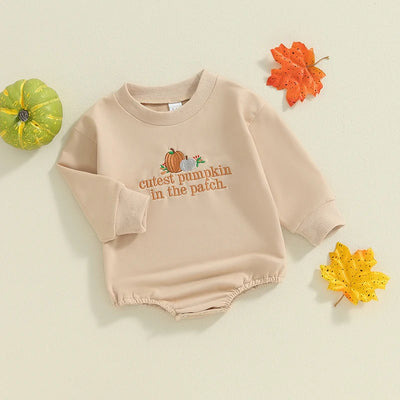 CUTEST PUMPKIN IN THE PATCH Long-Sleeve Onesie