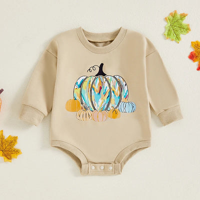 COLORFUL PUMPKIN Long-Sleeve Onesie