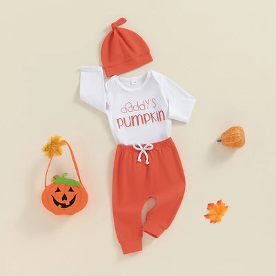 DADDY'S PUMPKIN Outfit with Beanie