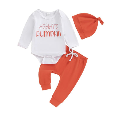 DADDY'S PUMPKIN Outfit with Beanie