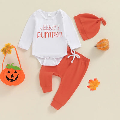 DADDY'S PUMPKIN Outfit with Beanie