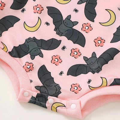 BATS Pink Long-Sleeve Onesie