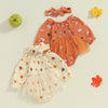 LITTLE PUMPKIN Balloon Sleeve Tutu Romper