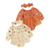 LITTLE PUMPKIN Balloon Sleeve Tutu Romper