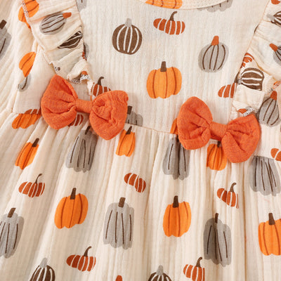 PUMPKINS Bowties & Ruffles Jumpsuit