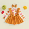 PUMPKIN Corduroy Overall Dress Outfit