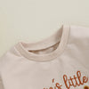 MAMA'S LITTLE PUMPKIN Plush Long-Sleeve Onesie