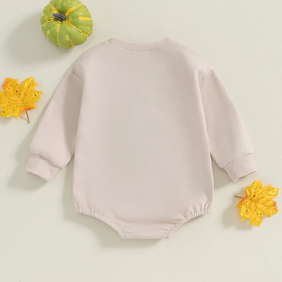 MAMA'S LITTLE PUMPKIN Plush Long-Sleeve Onesie