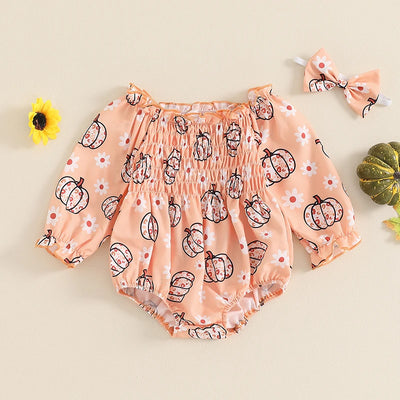 PUMPKINS & DAISIES Ruffle Romper