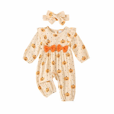 HAPPY PUMPKIN Bowtie Jumpsuit