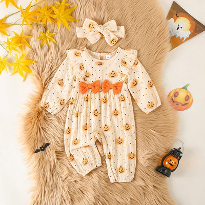 HAPPY PUMPKIN Bowtie Jumpsuit