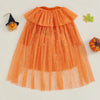 PUMPKIN PRINCESS Sparkle Dress with Tulle Cape