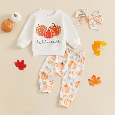 HELLO FALL Pumpkin Outfit