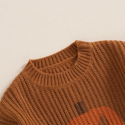 SPOOKY PUMPKIN Knitted Sweater