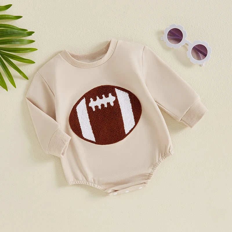 FOOTBALL Long-Sleeve Onesie