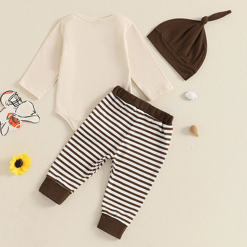 ON SUNDAYS WE WATCH FOOTBALL Striped Outfit