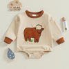 HIGHLAND CALF Plush Long-Sleeve Onesie