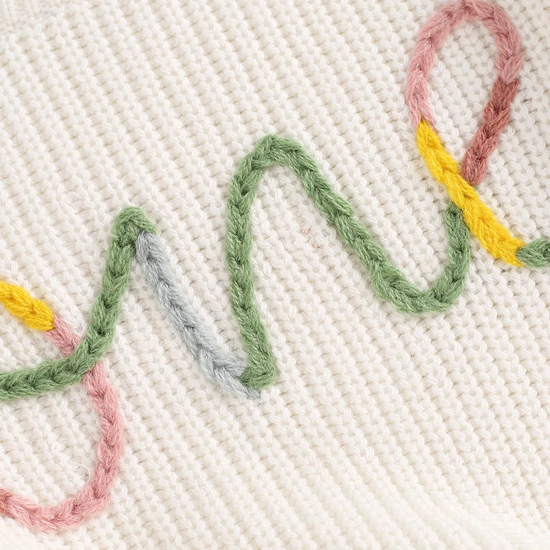 ONE White Knitted Sweater