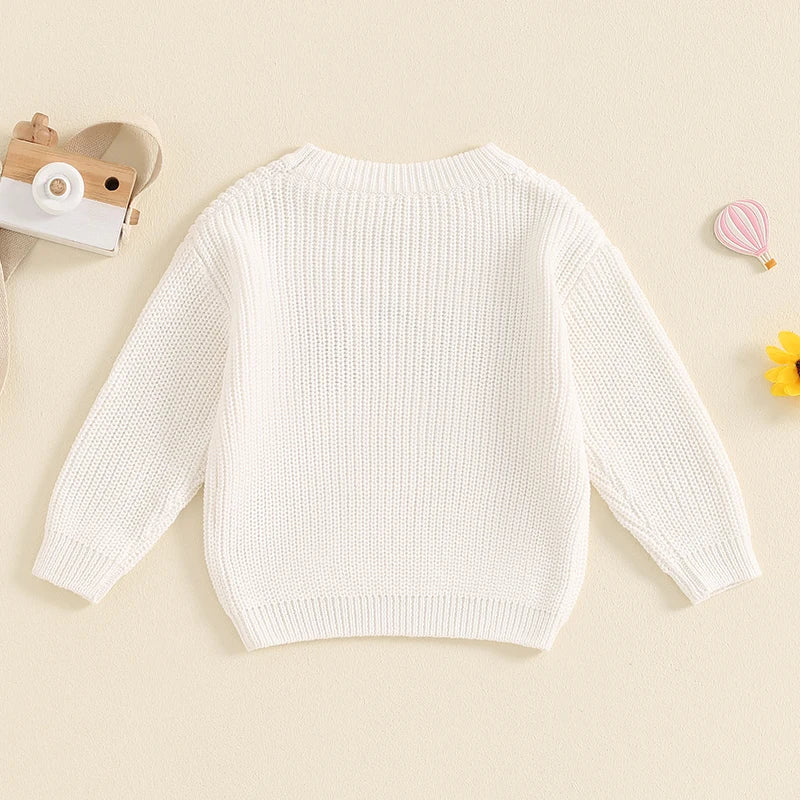 ONE White Knitted Sweater