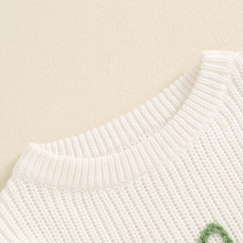 ONE White Knitted Sweater