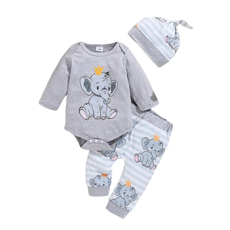 LITTLE ELEPHANT Outfit with Beanie