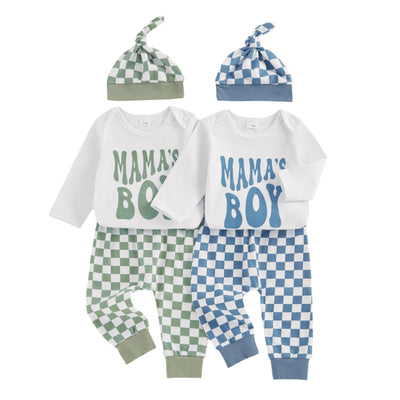 MAMA'S BOY Checkered Outfit