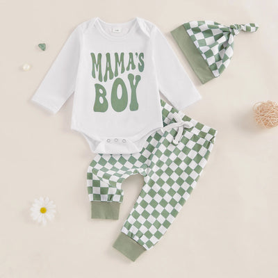 MAMA'S BOY Checkered Outfit