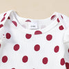 ANNABELLE Polka Dot Corduroy Dress Outfit