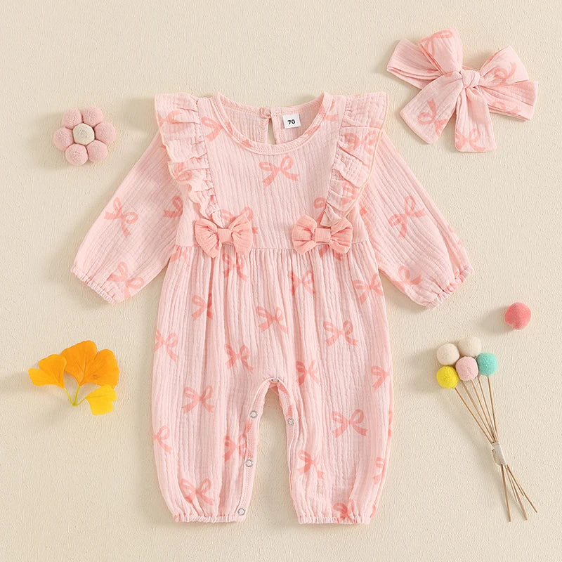 BOWTIE Ruffle Muslin Jumpsuit
