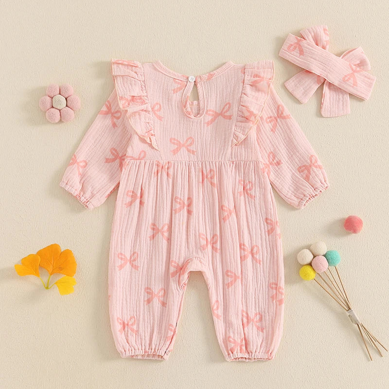 BOWTIE Ruffle Muslin Jumpsuit
