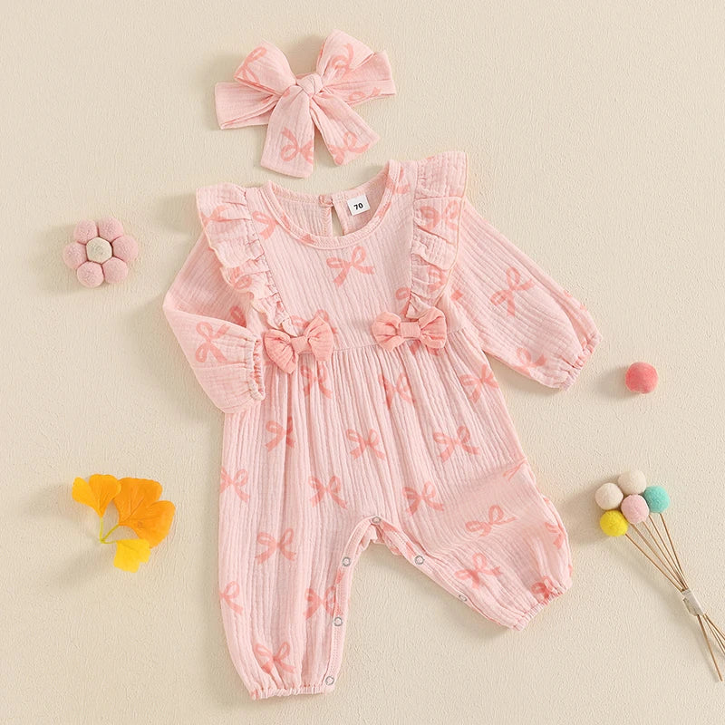 BOWTIE Ruffle Muslin Jumpsuit