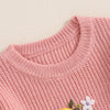 ONE Embroidered Flowers Sweater