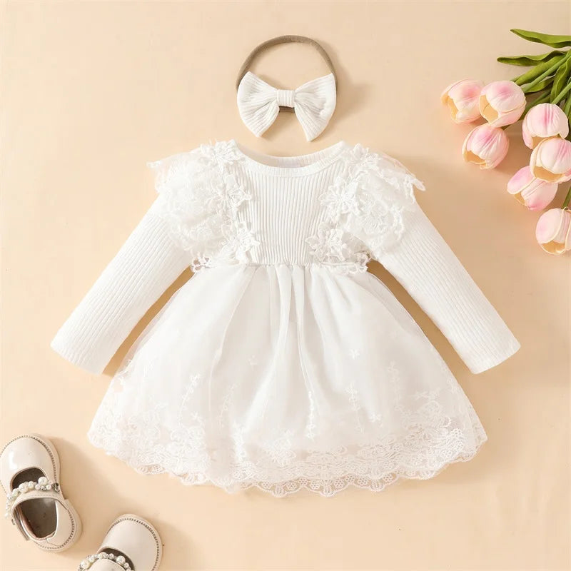 OLIVIA White Lace Dress