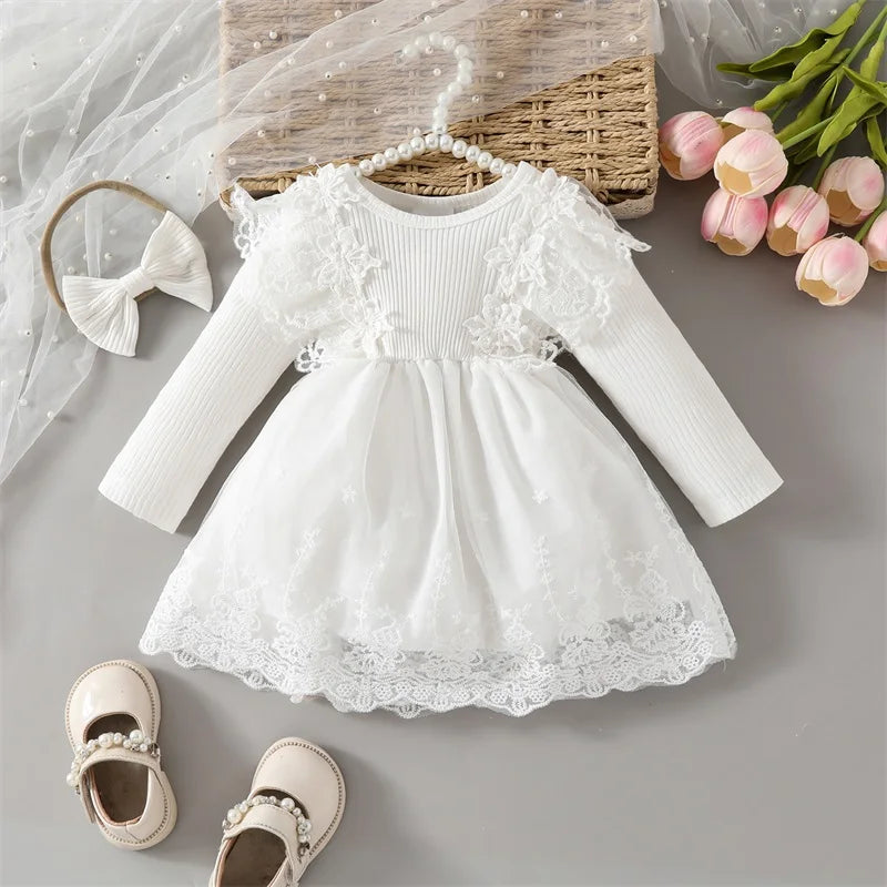 OLIVIA White Lace Dress