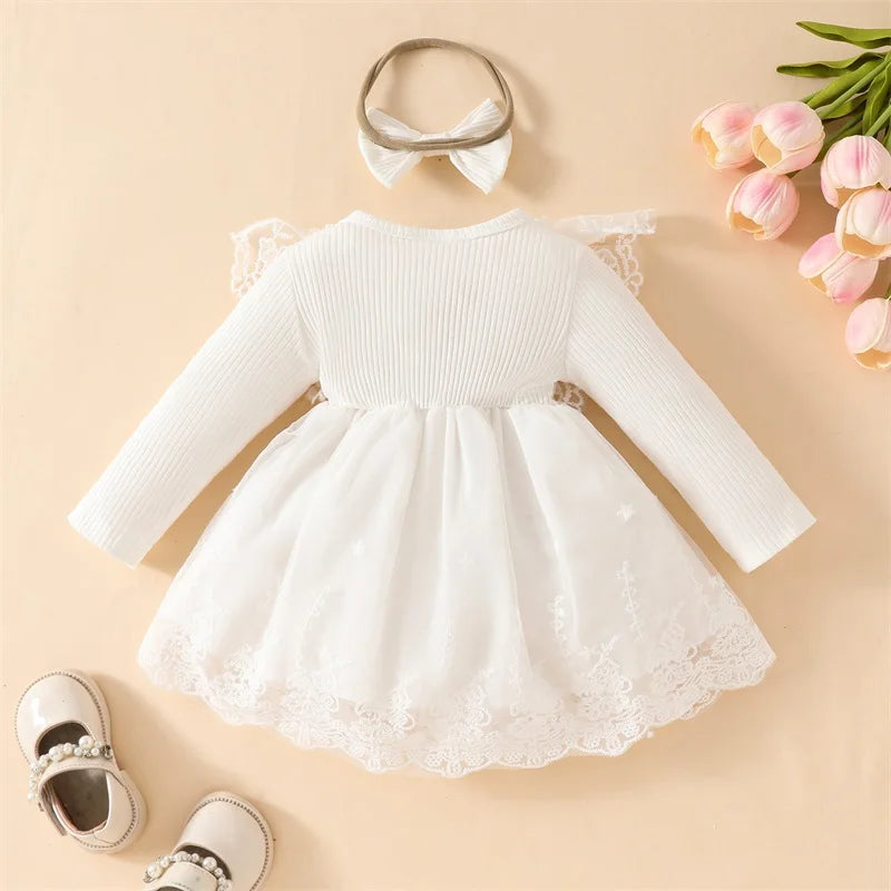 OLIVIA White Lace Dress