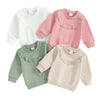 VIOLA Lace Ruffle Sweatshirt